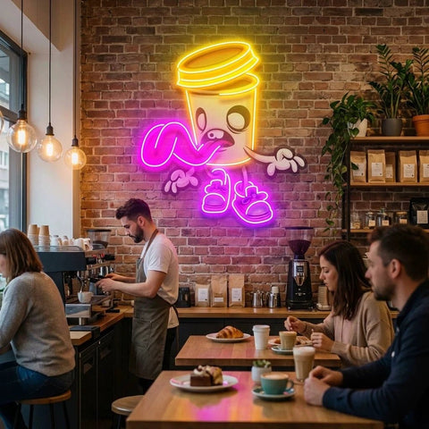 Zombie Cup Artwork Led Neon Sign Light
