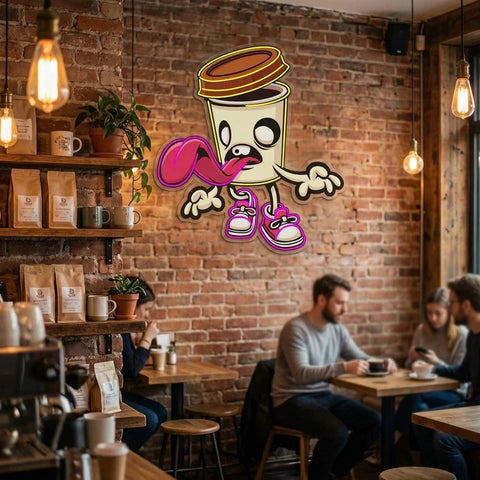 Zombie Cup Artwork Led Neon Sign Light